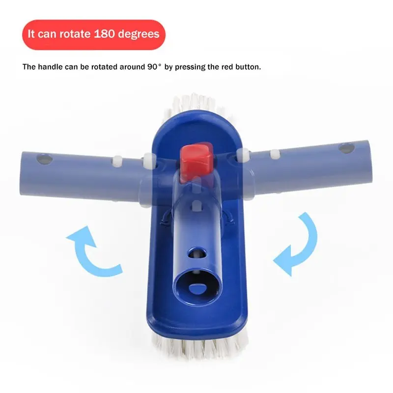 AEE4-Pool Brush Pool Brush Head For Step & Corner, For Pool,Spa, Bathroom, Hot Tub, Kitchen