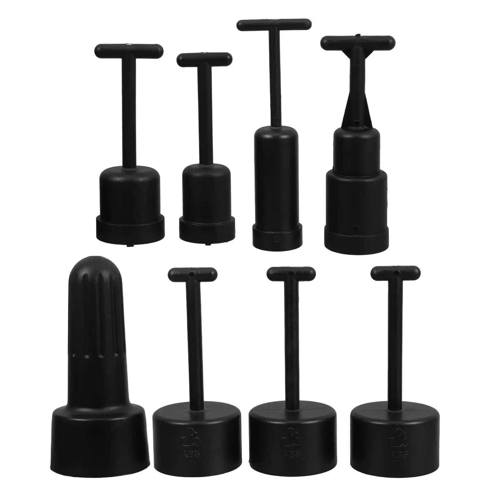 8Pcs Light Fixture Socket Ring Removal Tool Set Plastic Wrench Socket for E14 E26 E27 G9 Lamp Holders Retaining Ring Repair