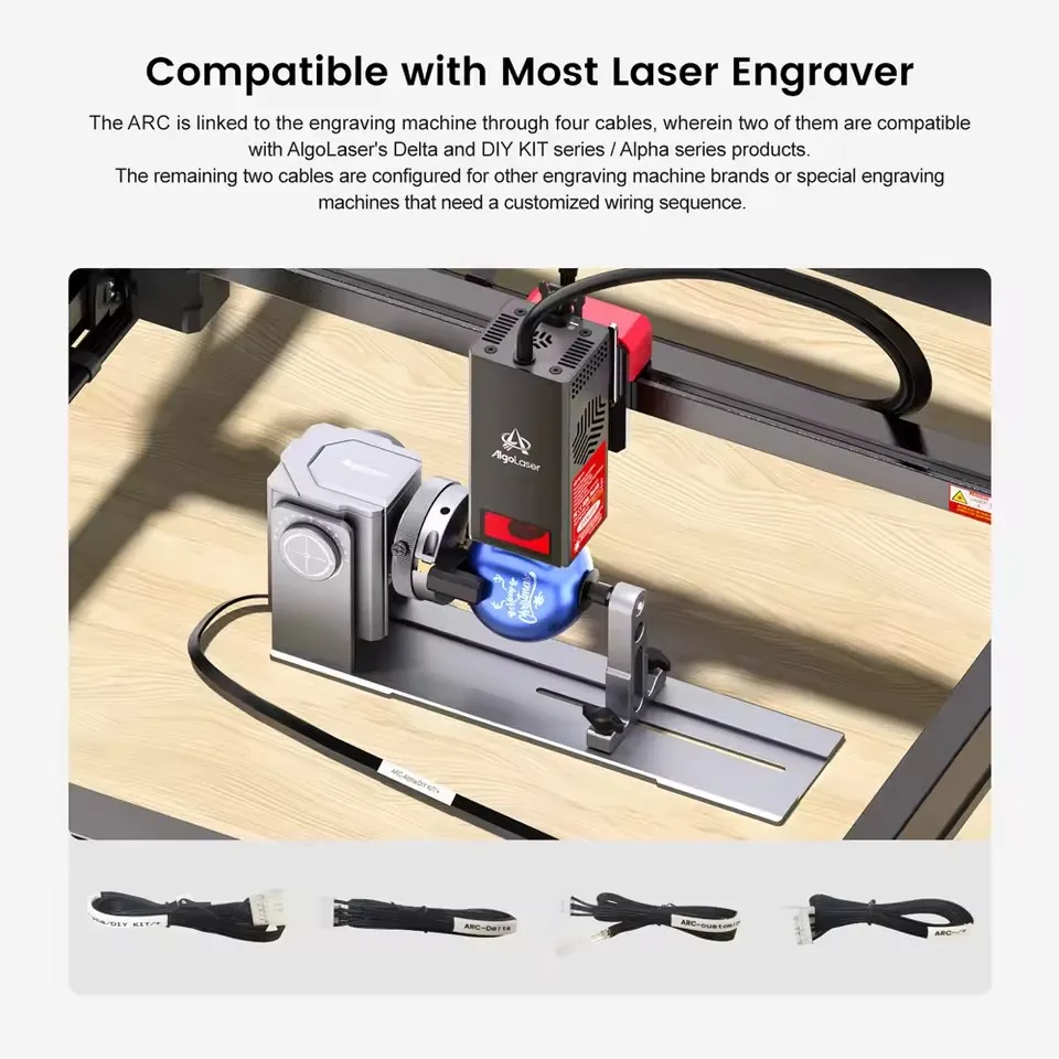 AlgoLaser Alpha MK2 22 W Lasergravierer Holz-/Acryl-Laserschneider DIY-Werkzeug 3,5-Zoll-Bildschirmbedienung Intelligente Lasergravurmaschine