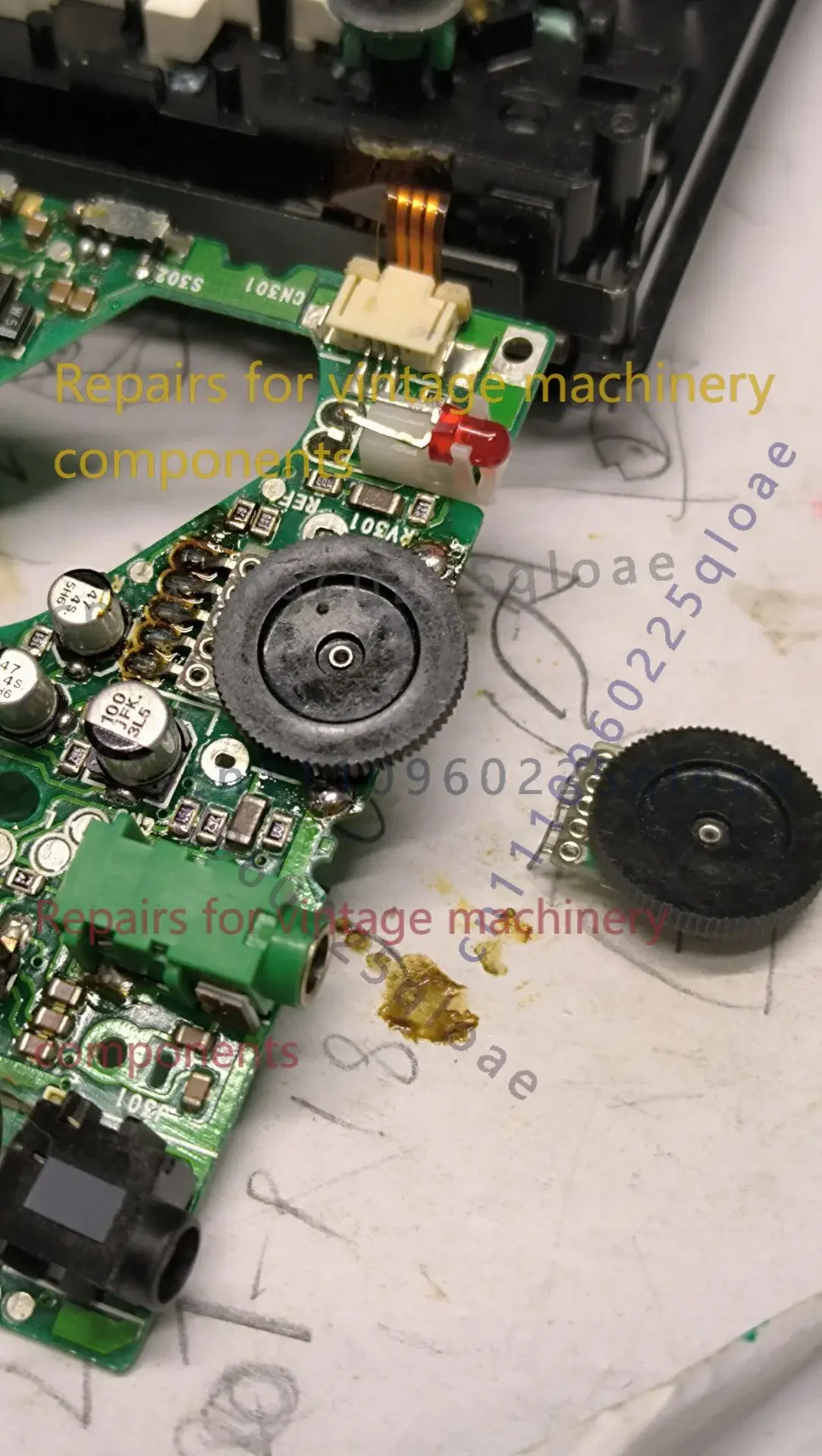 1pcs  Volume Potentiometer For Sony WM-DD11 Direct Drive Walkman Cassette Player Replacement Repair Spare Part