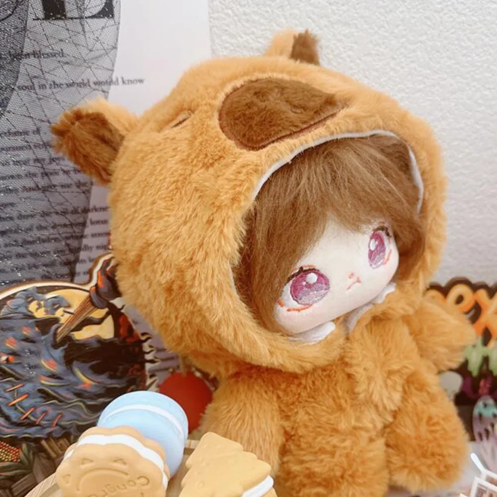 

Capybara Jumpsuit 20cm Cotton Doll Clothes Onesuit Animals Star Doll Jumpsuit Lovely Cartoon No Attributes Dolls Clothes