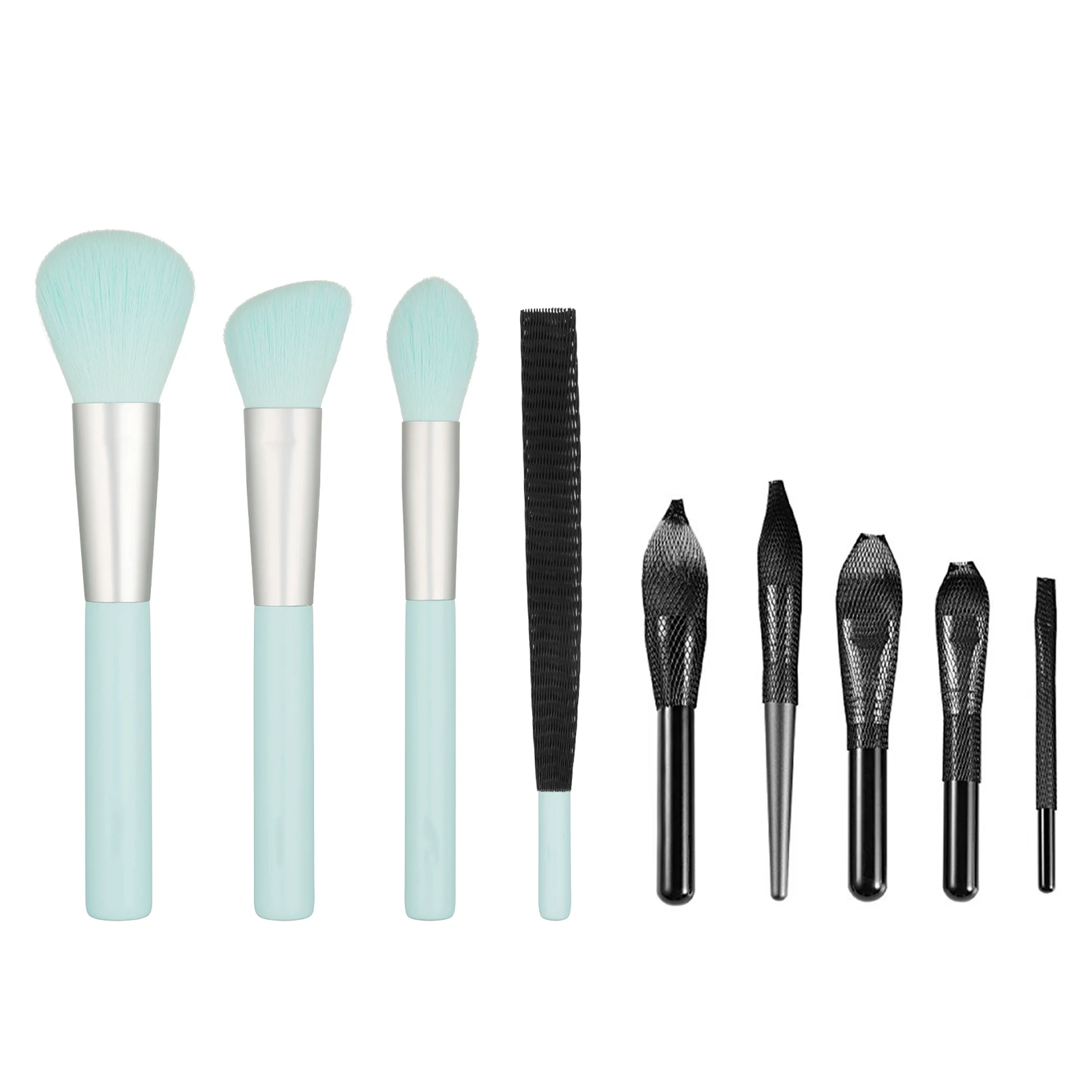 

50pcs Makeup Brush Cover Mesh Protector Net Safety EcoFriendly Reusable Travel Storage Clean Protective Brushes