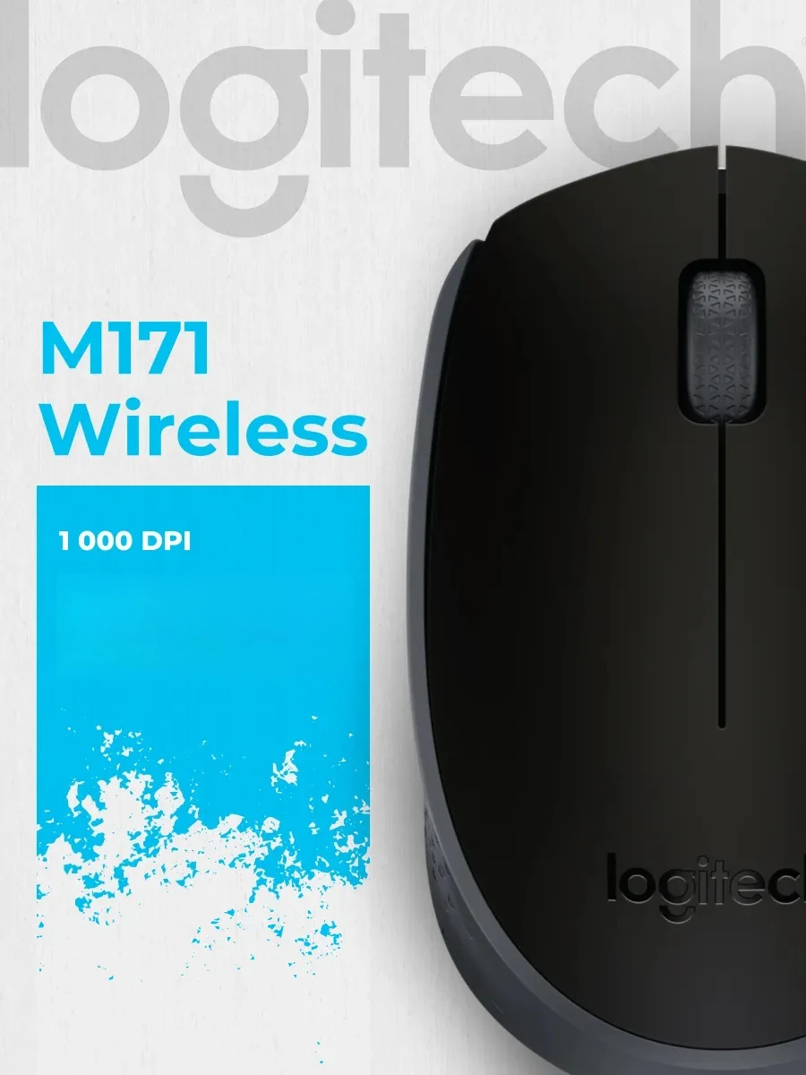

Original Logitech M170 Wireless Mouse | 2.4G Nano Receiver | 12-Month Battery | 1000DPI | For PC Laptop Mac