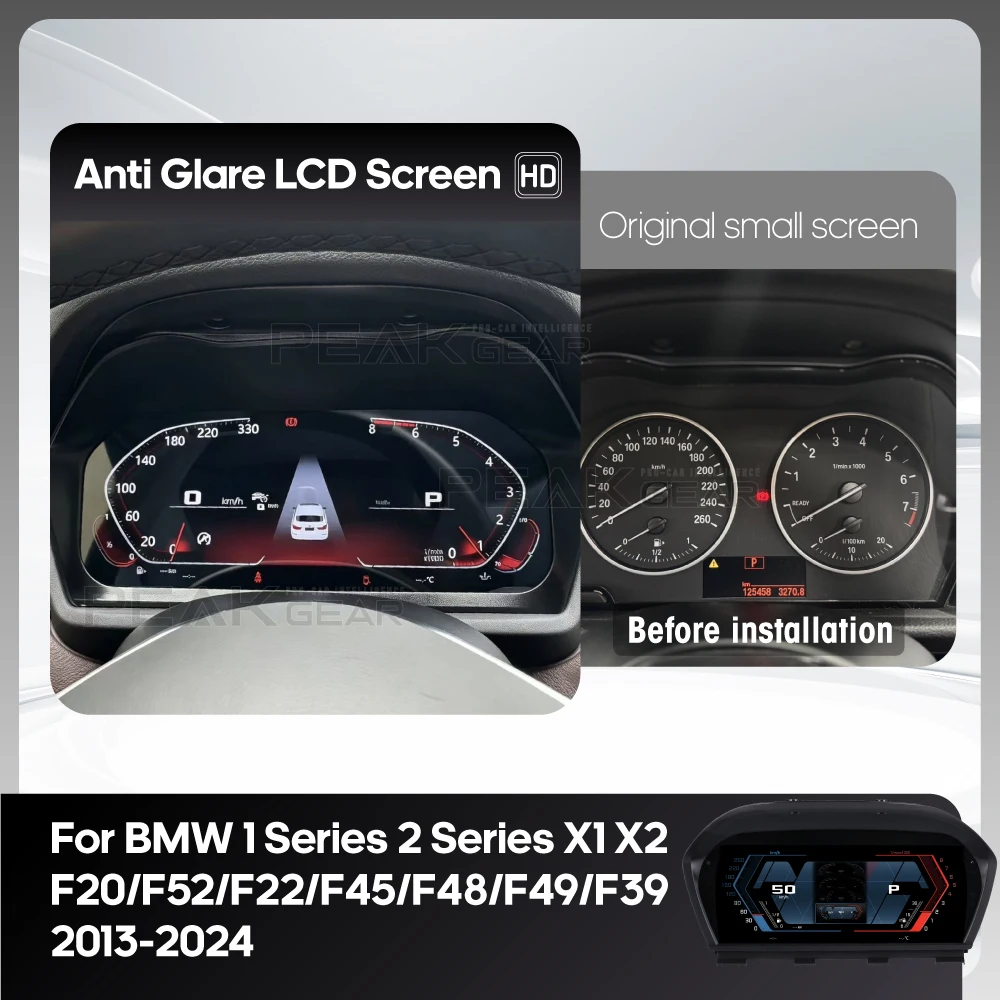 Digital Cluster LCD Dashboard Cockpit Virtual Instrument For BMW 1 Series 2 Series X1 X2 F20/F52/F22/F45/F48/F49/F39 2013-2024