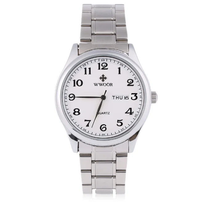 Hot selling 2024 new fashionable casual versatile couple watch with steel strap quartz watch Shipped within 48 hours