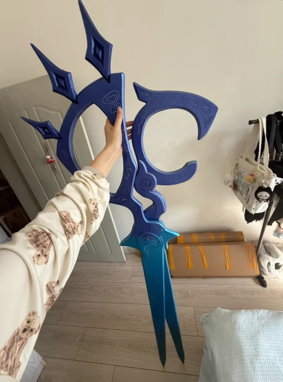 

188cm Game LOL Gwen Cosplay Prop Wooden Scissors Replica of Weapons for Halloween Party Comic Exhibition Accessories Shears gift