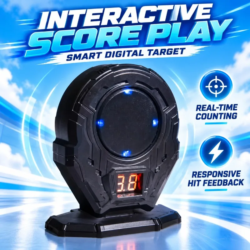 Home Entertainment Induction Game Target Digital Counter & Hit Sound Effect Accessory
