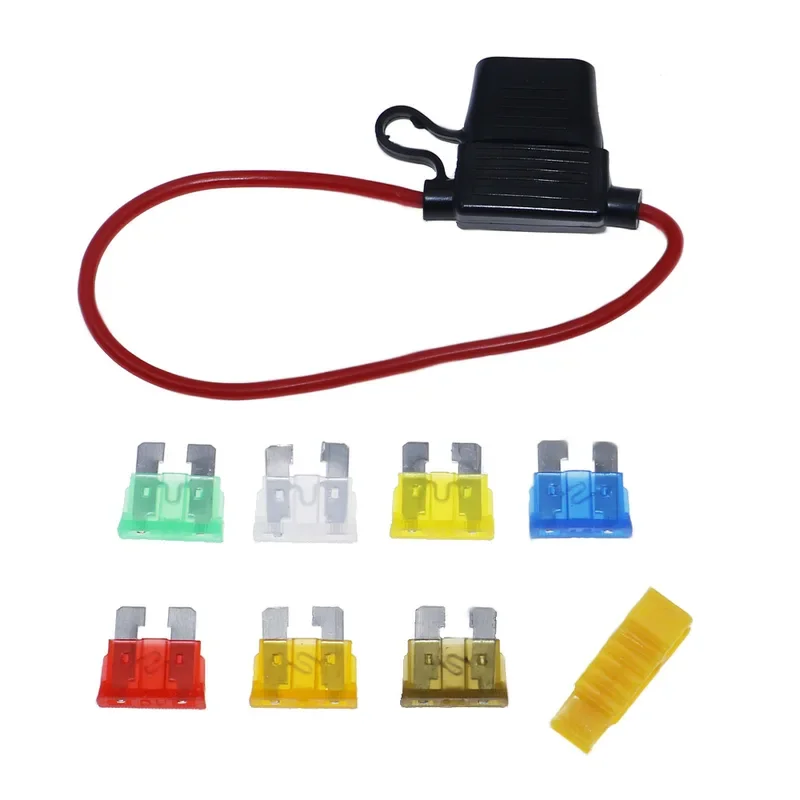 140 Stück Standard-Flachsicherung, Flachsicherung, Auto, Boot, LKW, Sicherungshalter-Set, 5 A, 5 A, 10 A, 15 A, 20 A, 25 A, 30 Ampere