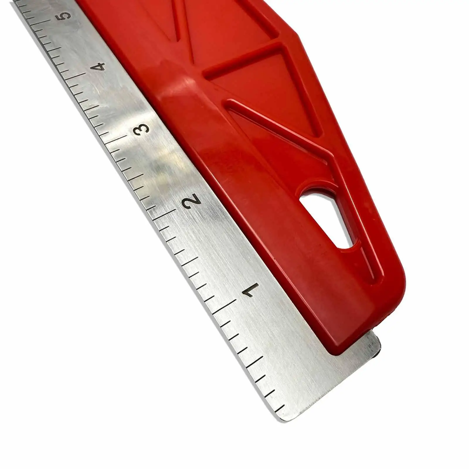 Wallpaper Smoothing Tool Portable Ergonomic Handle with Scale Cutting for Woodworking Applying Peel and Stick Wallpaper Carpet