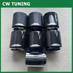 4 Color Tail Tip For Mini Cooper F54 F55 F56 F57 R60 R61 F60 R55 R56 R57 R58 R59 S JCW Carbon Fiber Exhaust Pipe Car Accessories