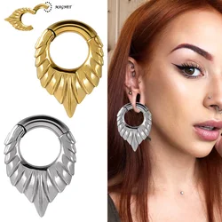 1PC Stainless Steel Wing Magnet Ear Weight Hanger For Stretched Ears Gauges Ear Plugs Tunnels Piercing Jewelry