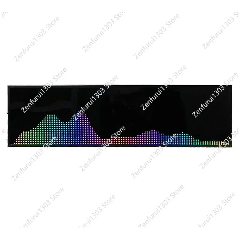 Professional Dynamic Music Rhythm Spectrum Display RGB Full-color Pickup Lamp Desktop Ornament Music Atmosphere Lamp
