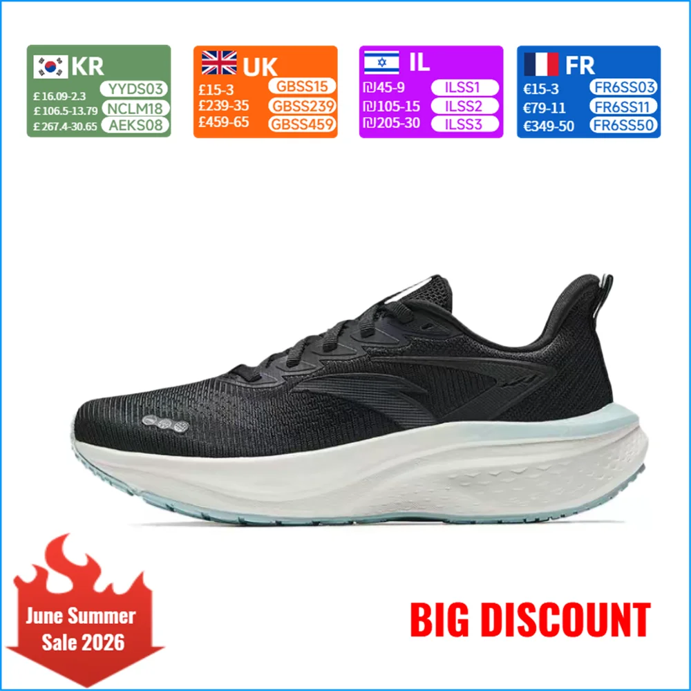 

Anta Mach 5SE Comfortable, Durable, and Breathable Low-Top Casual Running Shoes for Women (Physical Fitness Tests) 122525582-5
