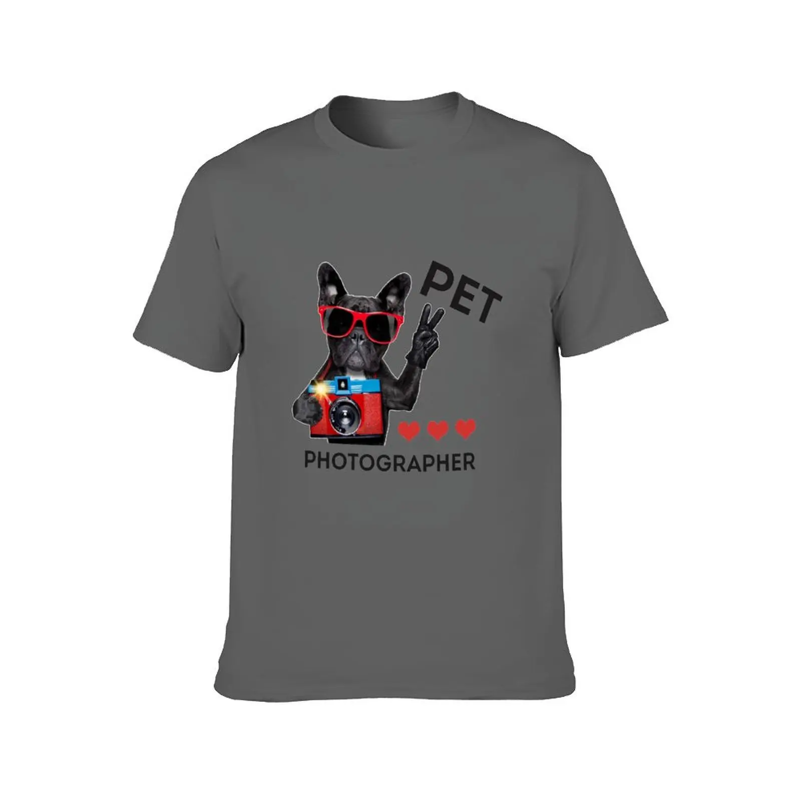 Pet Photographer Dog Taking Pictures with Camera T-Shirt Louboutins gifts for boyfriend blanks luxury t-shirt men t shirts