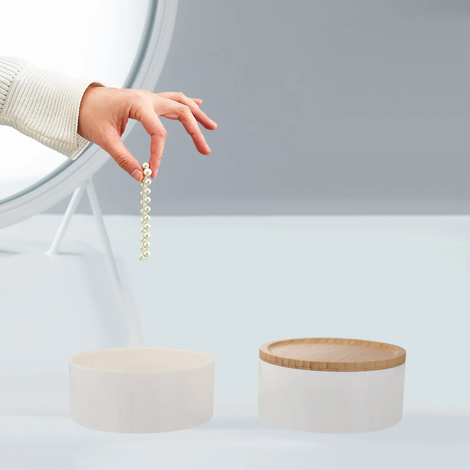 

1Pcs High Quality Jewelry Box Space Saving Sturdy Container for Ring Bracelet Necklace Earring Storage Display Gift Packaging