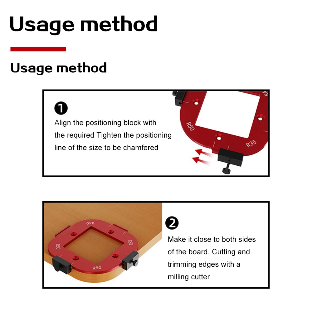النجارة فيليه تحديد المواقع قالب خزانة الزاوية فيليه قالب التشذيب آلة قالب أداة R ركن قوس قالب سبيكة