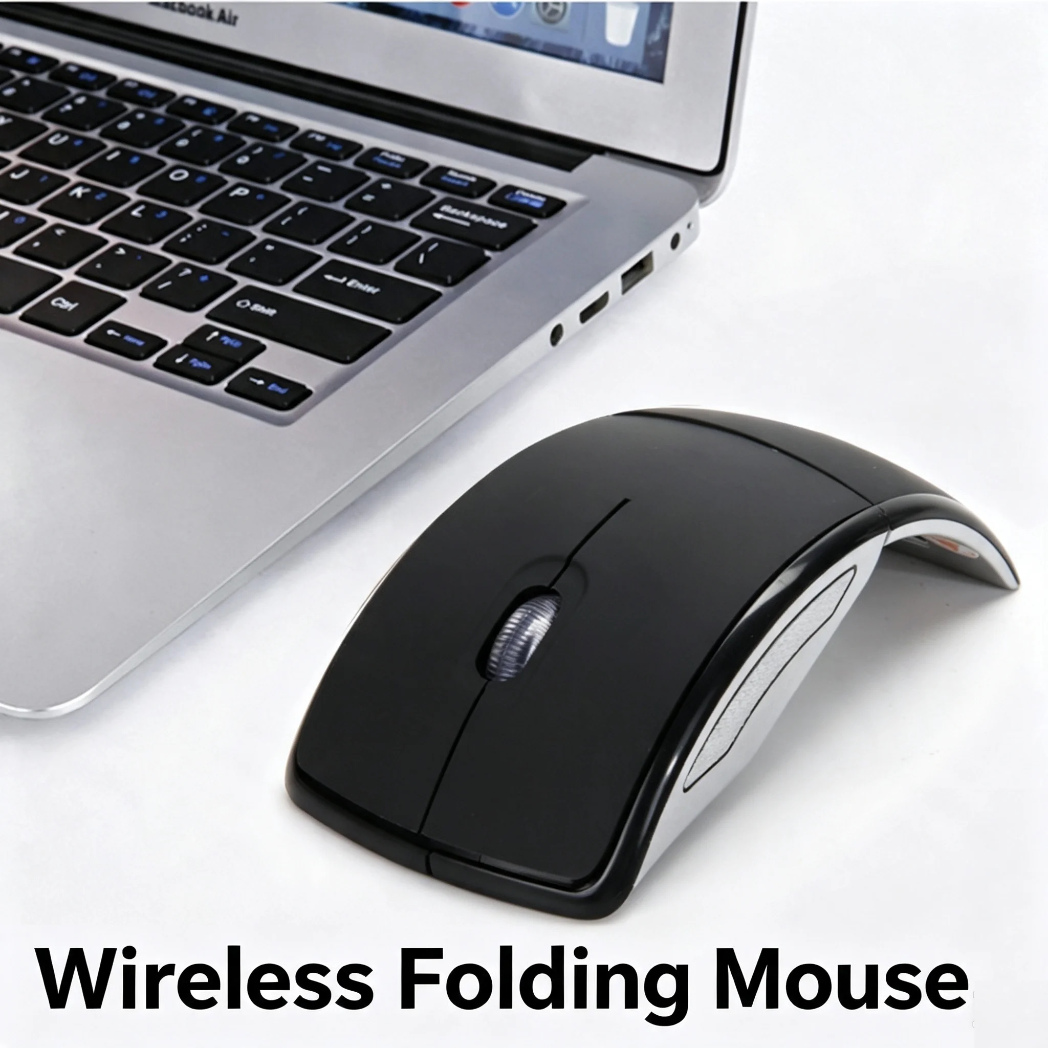 Wireless 2.4G Folding Lightweight Mouse Foldable Multi-Colors Office Thin Mouse For PC Computer For Home/School/Work/Travel