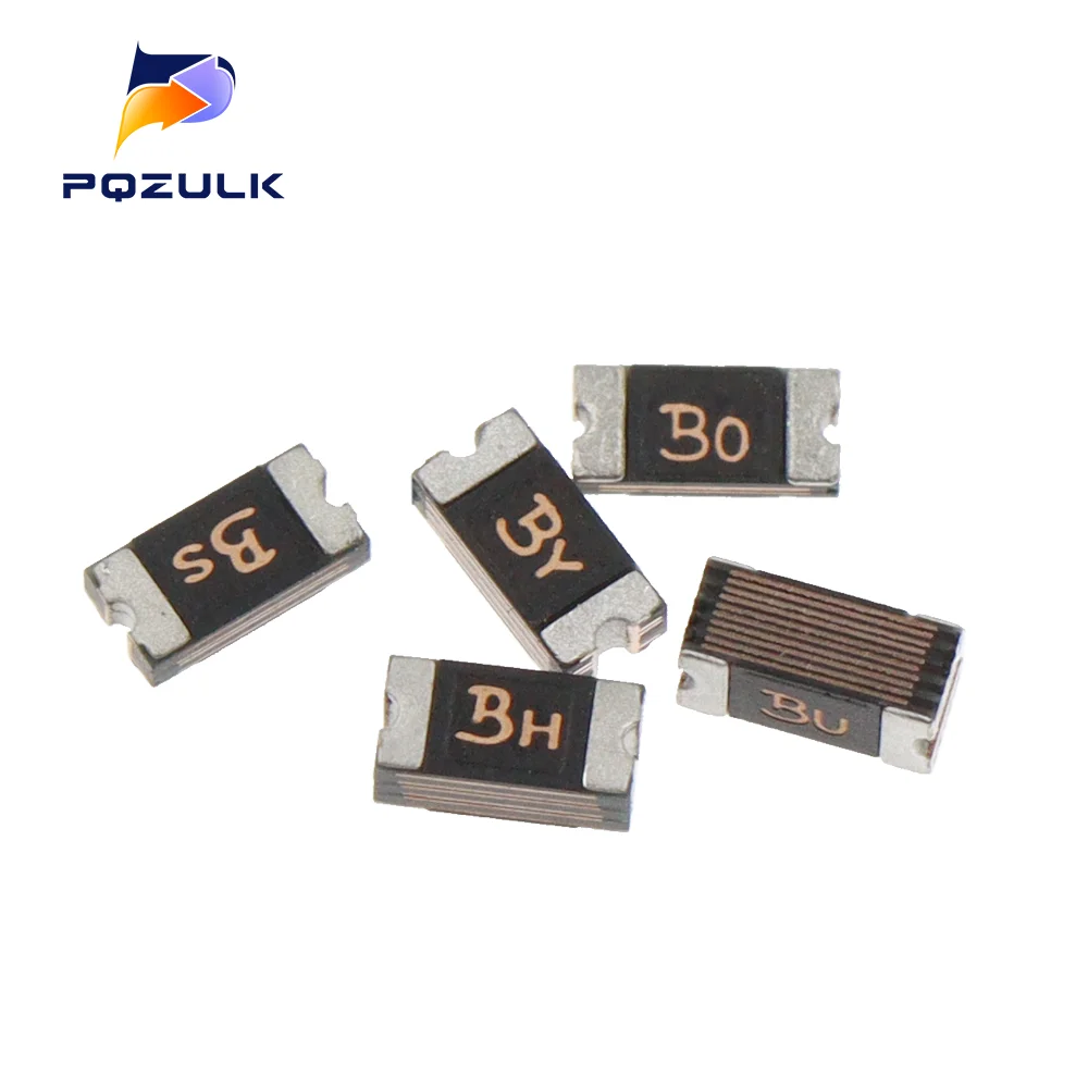 1206 0.05A 0.1A 0.12A 0.16A 0.2A 0.25A 0.5A 0.75A 1.1A 2A 3A 3.5A 4A SMD Resettable Fuse PPTC PolySwitch Self-Recovery Fuse