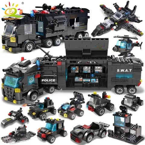 HUIQIBAO SWAT Police Station Set HUIQIBAO TOYS