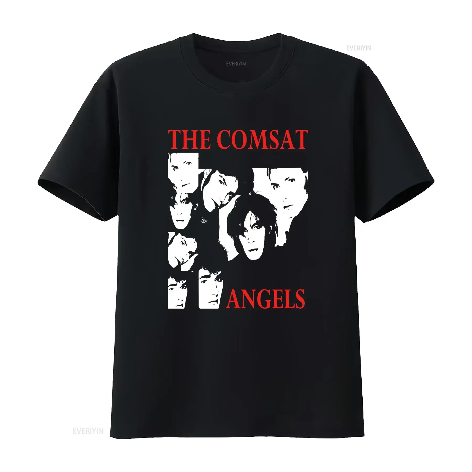 The Comsat Angels T Shirt Post Punk Band Design  vintage Washed Unisex Comfortable Stretched Versatile designer clothes Stylish