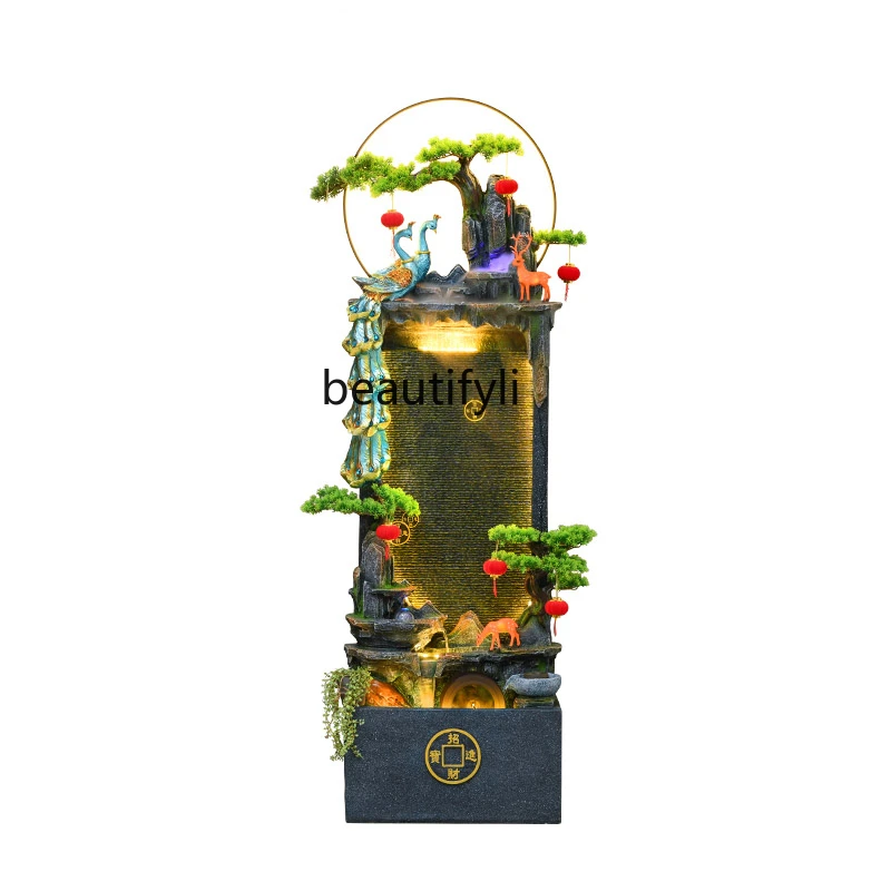 

Rockery Waterfall Living Room Entrance Landscape Fountain Decoration Flowing Water Ornaments Housewarming Opening-up Gifts