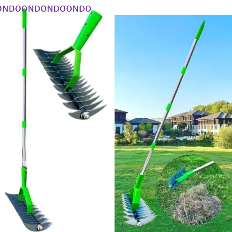 Heavy Duty Garden Lawn Thatching Rake 1Pcs Scarifying Rake Head for Home Backyard Grass Weed Removal Maintenance