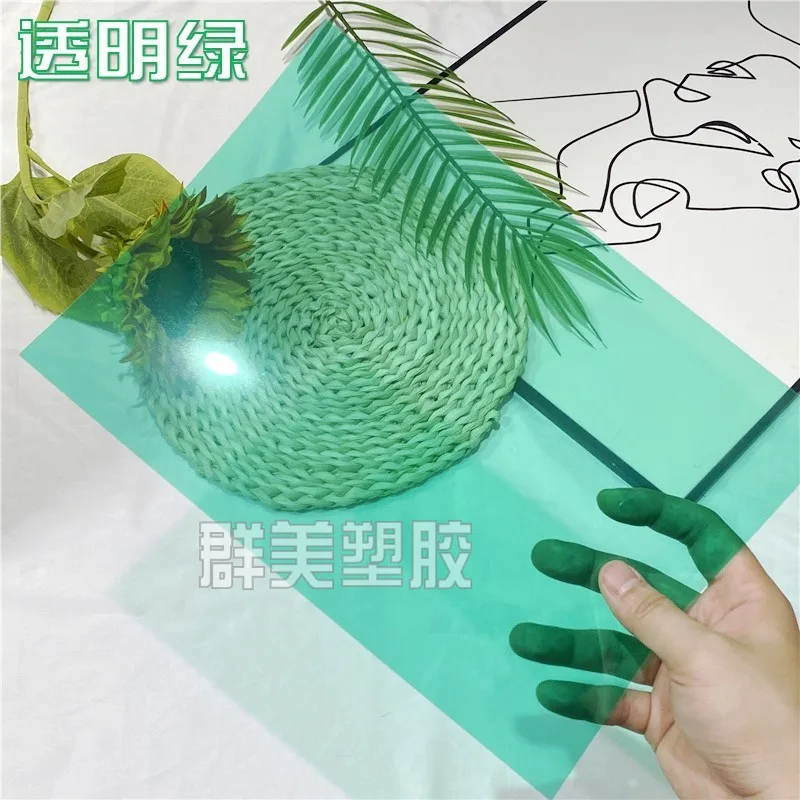 

5pcs Semi-Transparent Film Pvc Tinted Plastic Sheets For Diy Craft Light Diffuser Reading Guide Student Supplies Color Filters