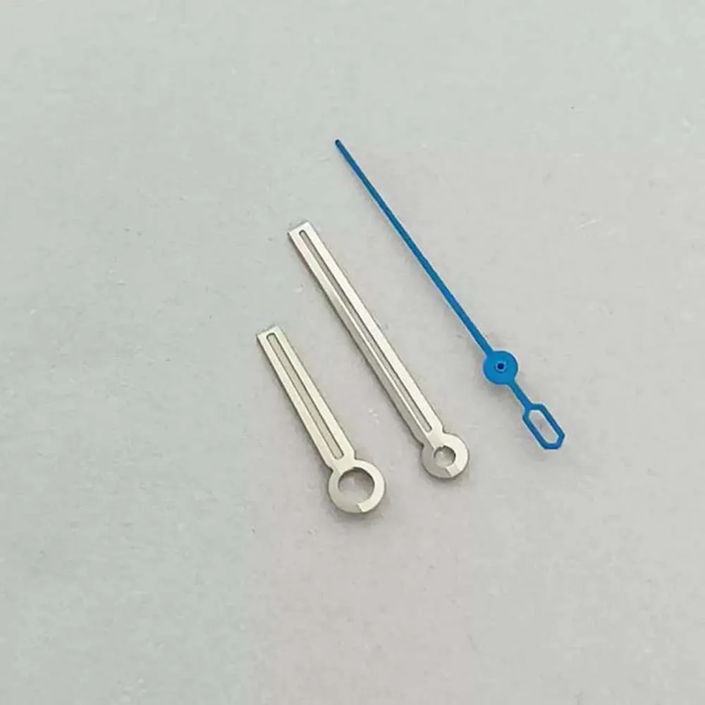 3 Stück Uhrzeiger grün leuchtend Rose/Silber/Gold + blaue Stabzeiger Nadel für NH35/36/4R/7S Uhrwerk Zubehör