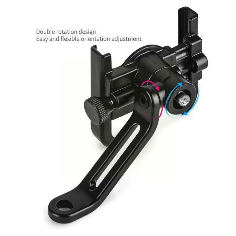 Aluminum Alloy Motorcycle Bike  GPS Bracket Support Clip Mirror Bicycle Handlebar Mobile Phone Holder