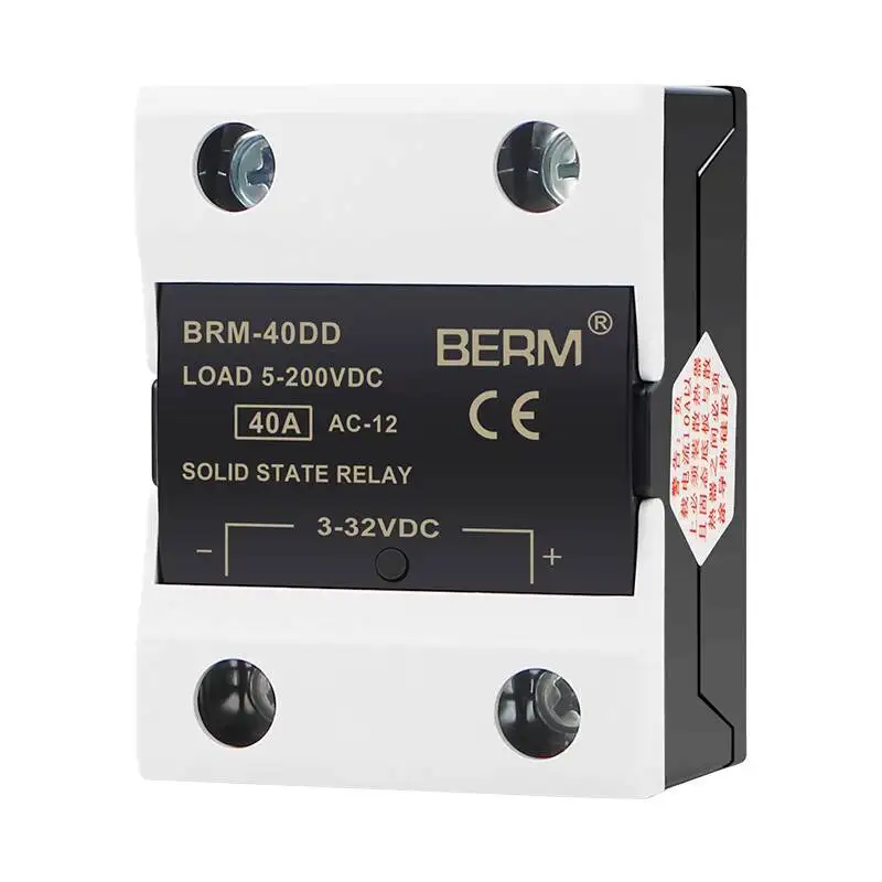 Solid State Relay Single Phase  BRM-40DD SSR-10DD 25DD 40A Control DC 10DD 25DD 40DD 60DD 80DD 100DD 120DD