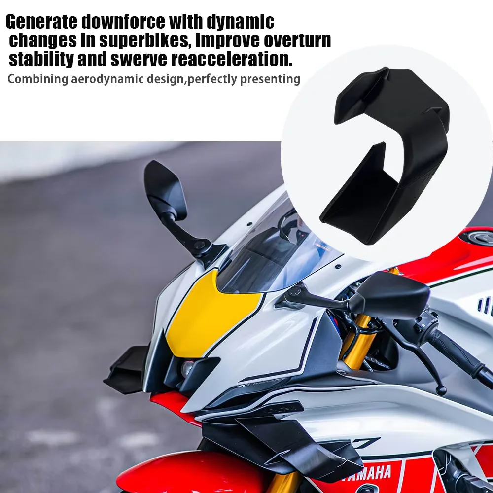 For YAMAHA YZF-R7 YZF R7 2021-2023 Front Fairing Winglets Spoiler Aerodynamic Wing Cover Protection Guards Kit Cowl Fixed Wing