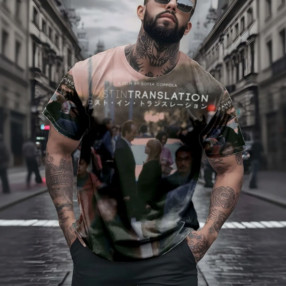 Bjork Debut Poster New Arrival Fashion Men's Short Sleeve All-Over Print T-Shirt Unique All-Over Print Design for Stylish Daily