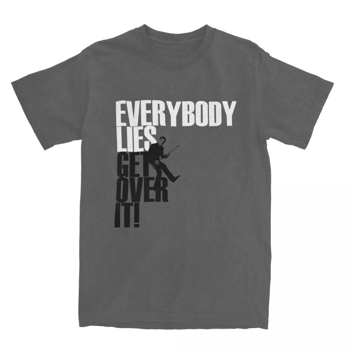 Men Women\'s Everybody Lies T Shirt Gregory House MD Cotton Tops Fashion Short Sleeve Crew Neck Tee Shirt Summer T-Shirt