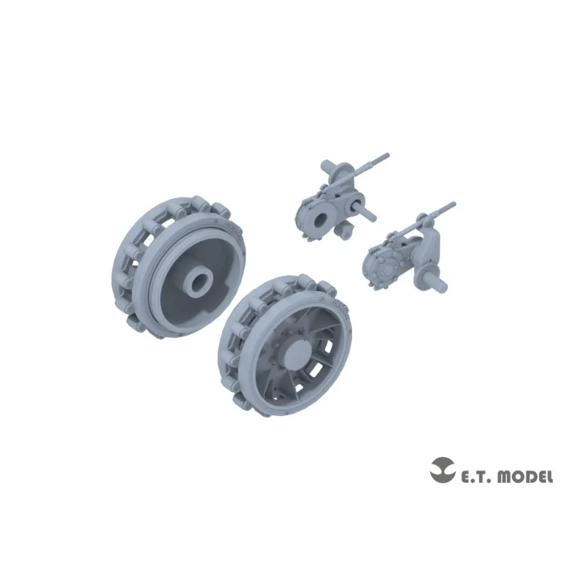3D print 1/35 German Sd.kfz.251/Sd.kfz.11 Sprockets & Track Links (Early Type) Model Accessories Resin Parts Assembly Hobby DIY - view 2