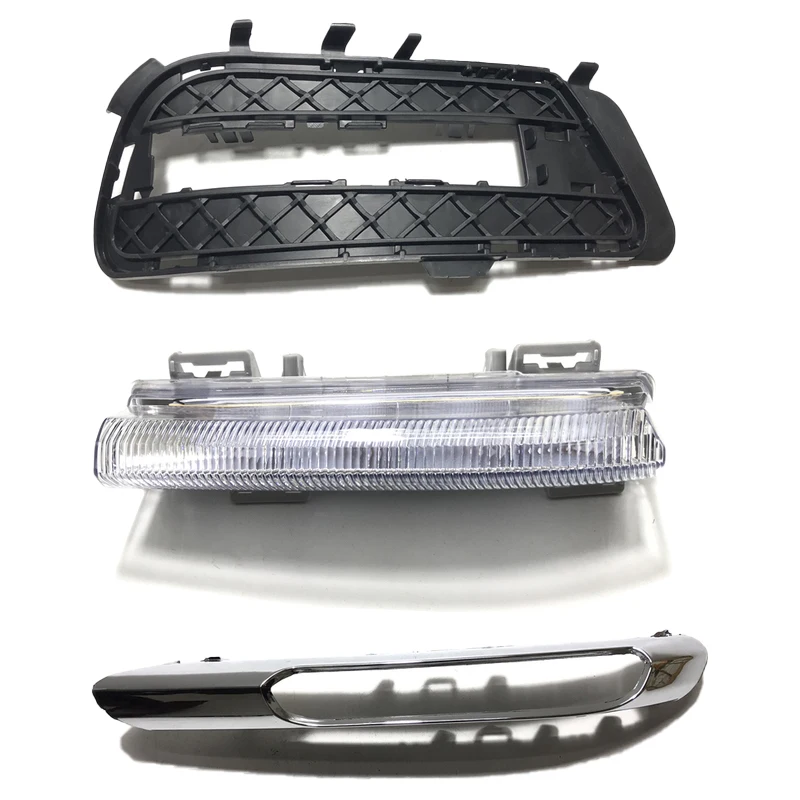 Akcesoria do lampa przeciwmgielna samochodu pokrywa lampy przeciwmgielnej światła przeciwmgielnego rama nakładana jasną ramkę do Mercedes-Benz W212 E250 AMG