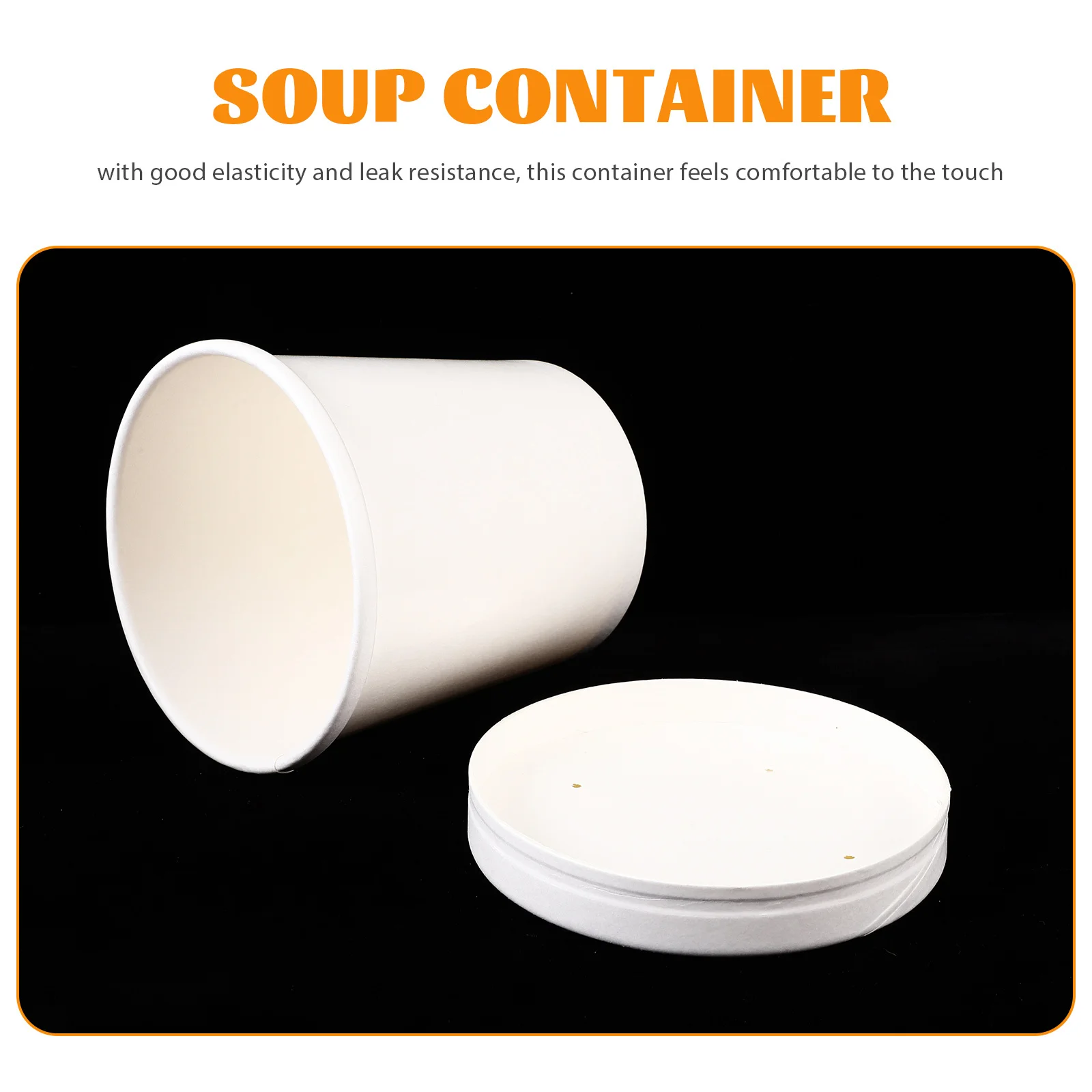 

1Set Disposable Soup Containers with Lids Takeout Food Bowls Ice Cream Cups for Packing Meals Soup Containers with Lids