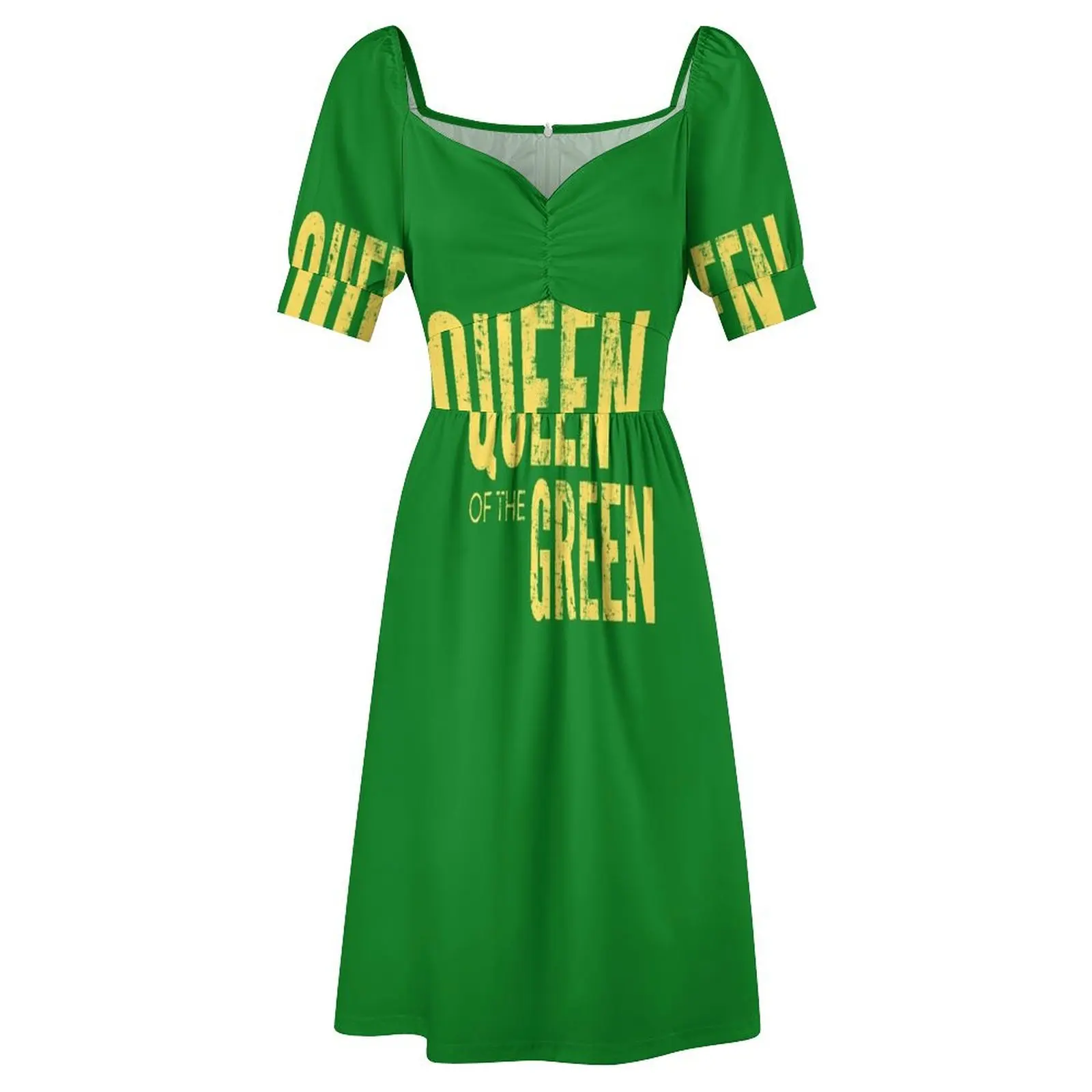 Koningin van het groene golf T-shirt Perfect cadeau voor golfliefhebbers Jurk met korte mouwen Dames zomerrok damesjurk Jurk