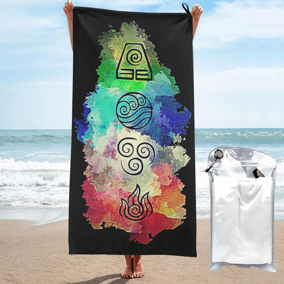 

Avatar The Last Airbender Beach Towel Soft Microfiber Quick Dry Absorbent Quick Towels For Yoga