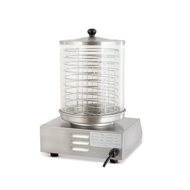 商業ホットドッググリルウォーマー電気自動ホットドッグ製造機販売用ソーセージロースター