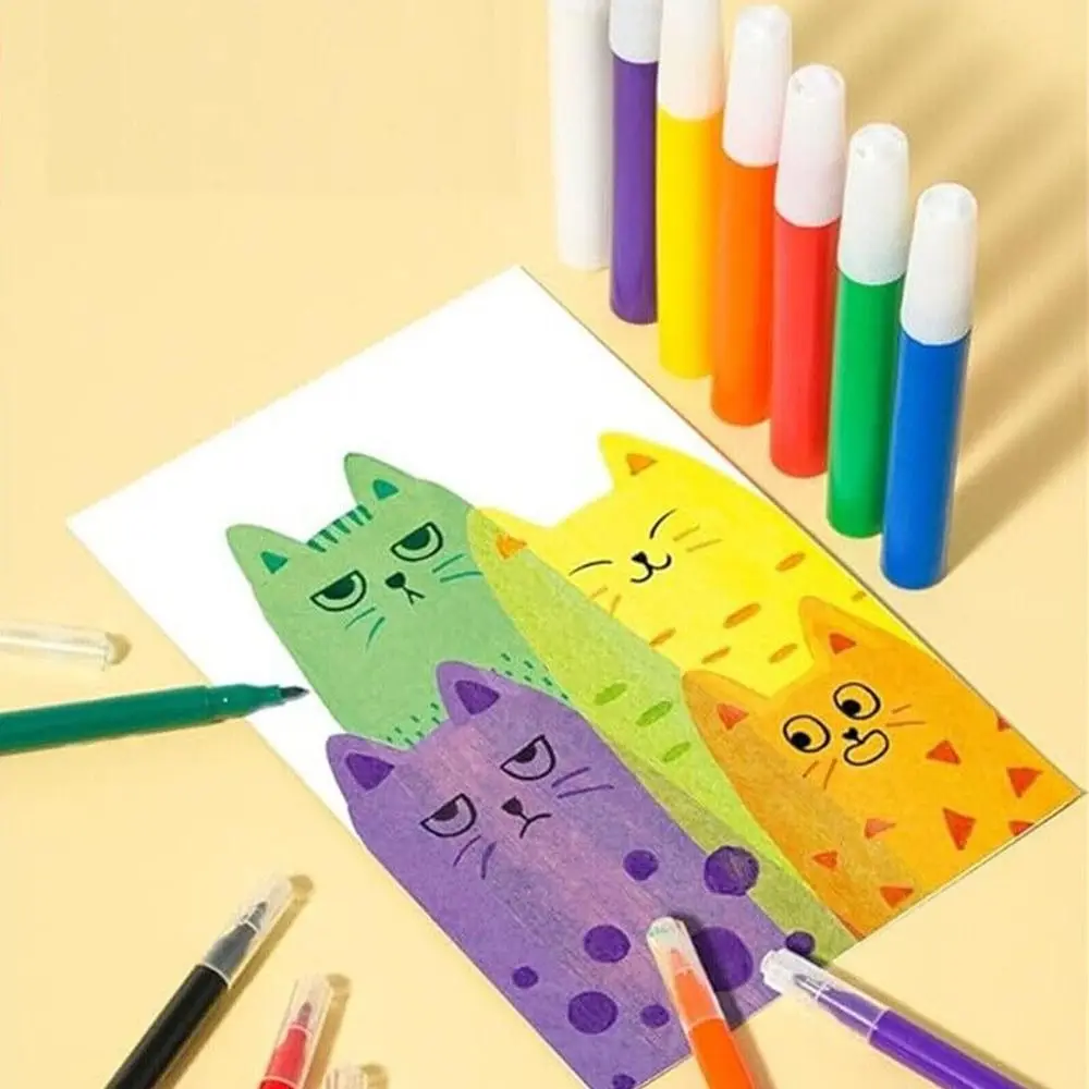 Drawing Papers Squeegee Art Kids Paint Kit Animal Pattern DIY Material Color Scratch Painting Rainbow Dot Drawing Papers