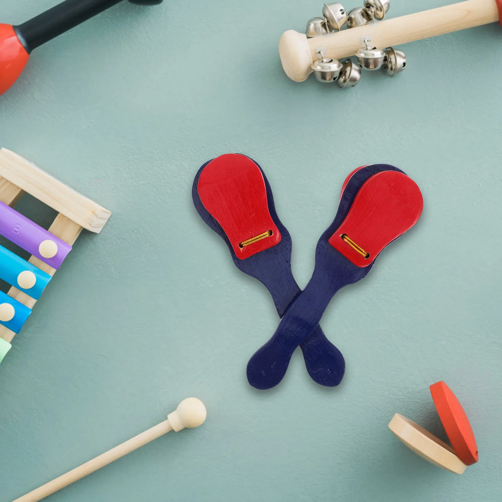 

Orff Instrument Panel Castanet Toys Baby Musical Castanets Wood Early Education