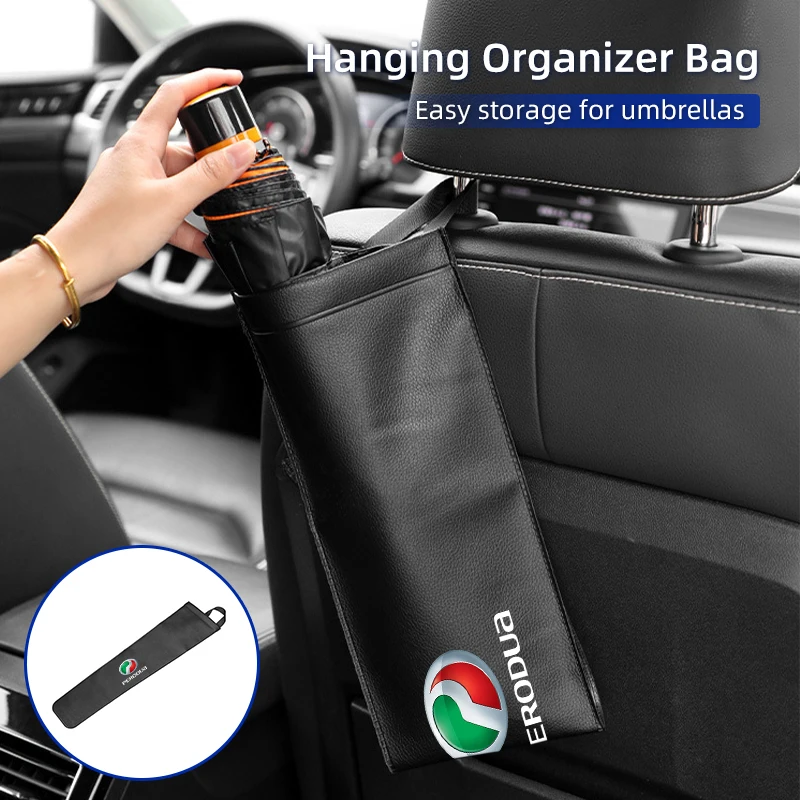 

Car Waterproof Umbrella Storage Bag PU Leather Cover Sunshade Organizer Holder For Perodua Axia Bezza Myvi Alza Ativa Aruz