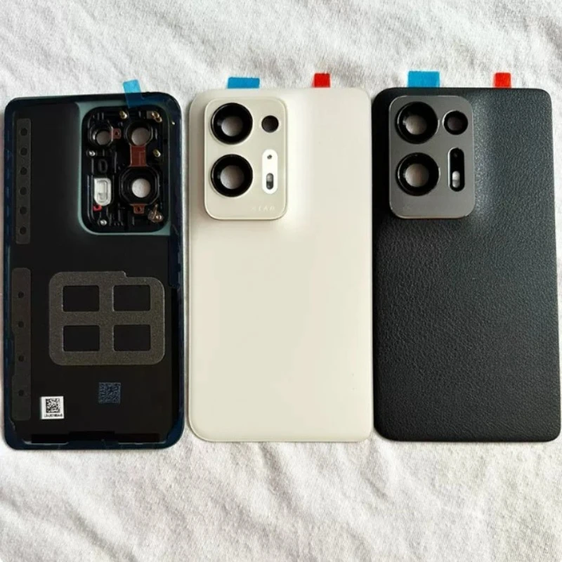 New For Oppo Find N2 PGU110 Back Battery Cover Housing Door Rear Case Phone Lid with Camera Glass Lens + Adhesive
