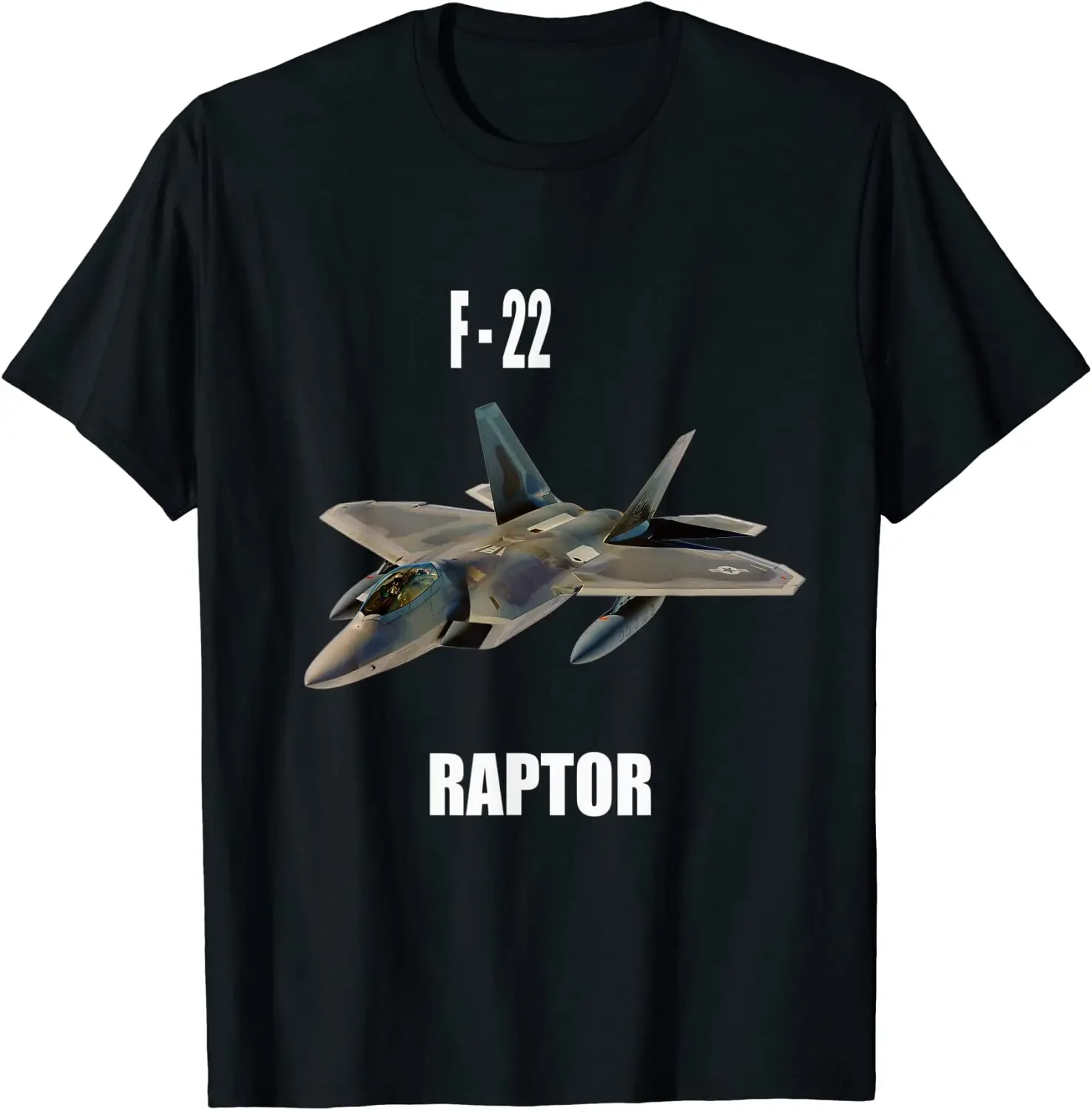 

F-22 RAPTOR AIRCRAFT AIRPLANE MILITARY Men TShirt Short Sleeve Casual 100% Cotton O-Neck Summer Shirt