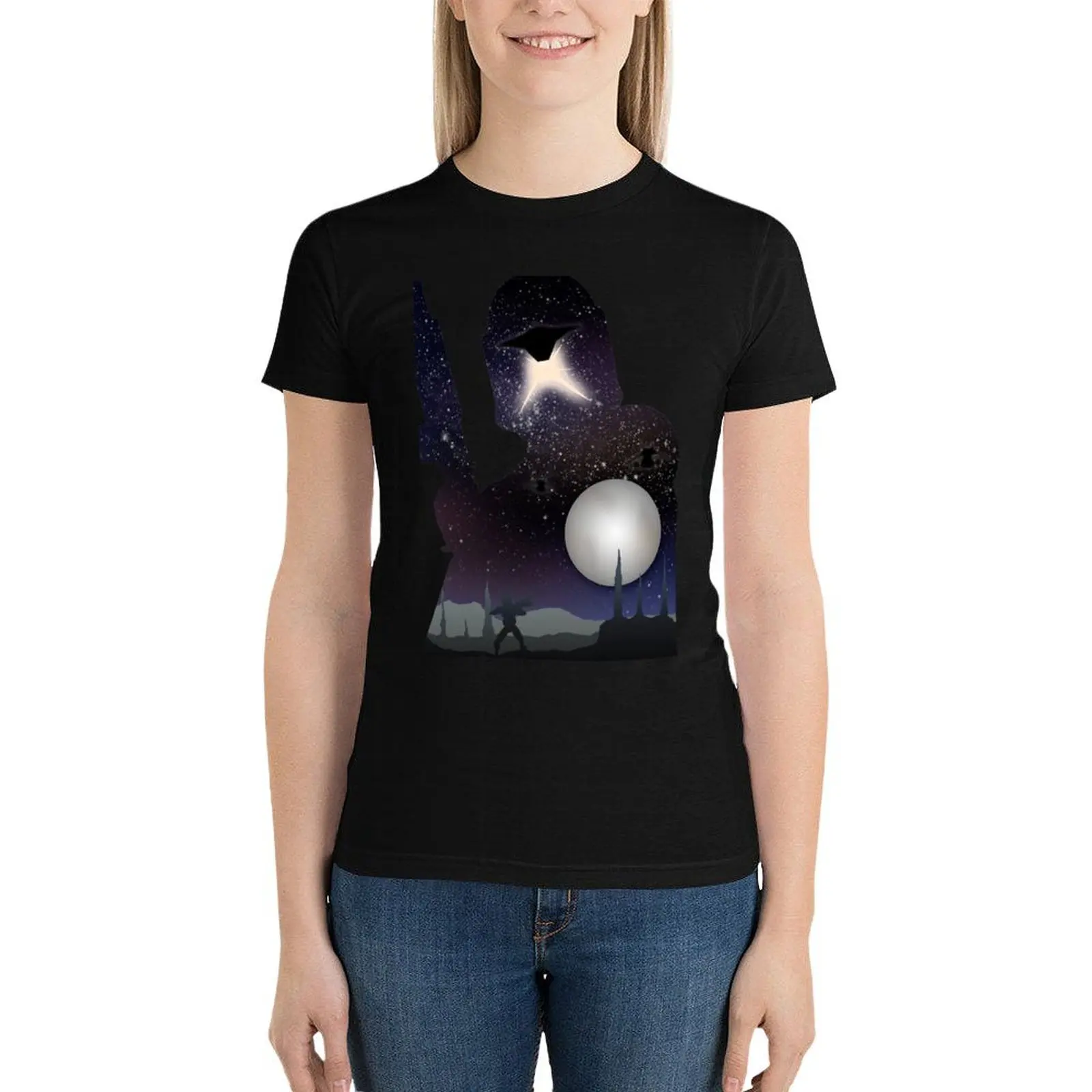 T-shirt graphique Clone Trooper Galaxy pour femmes, chemises de médicaments mignonnes, chemisiers d'été, 2024