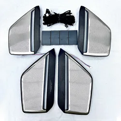 Car Speaker Cover for Audi A6 C8 A7 Door Trim Panel 30 Colors LED Light Emitting Speaker Cover Auto accessories
