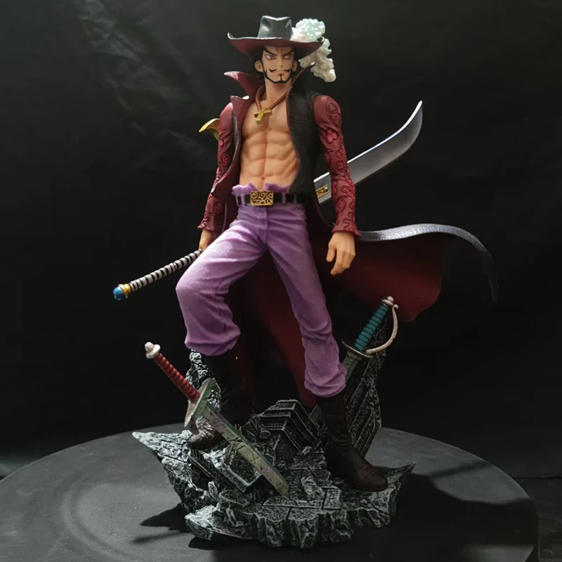 Figuras de una pieza de 28cm, Ojo de águila Dracule Mihawk, figura de Anime de la mejor guerra, modelo de figura de acción de Pvc, juguetes, adornos, muñecos, regalos de navidad