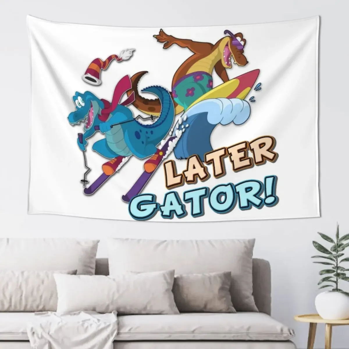 Later Gator! Tapestry Wallpaper Bedroom Wall Hanging Wall Tapestry