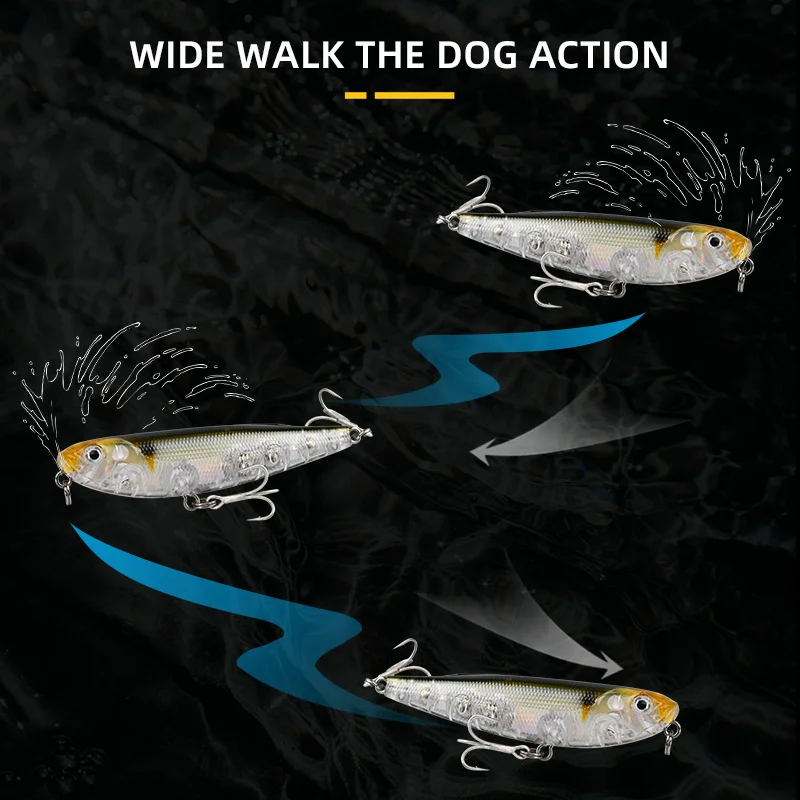 BLUX STRAY DOG Topwater Pencil 70MM 8.2g Surface Walker Fishing Lure Walk The Dog Artificial Saltwater Bass Hard Bait Tackle