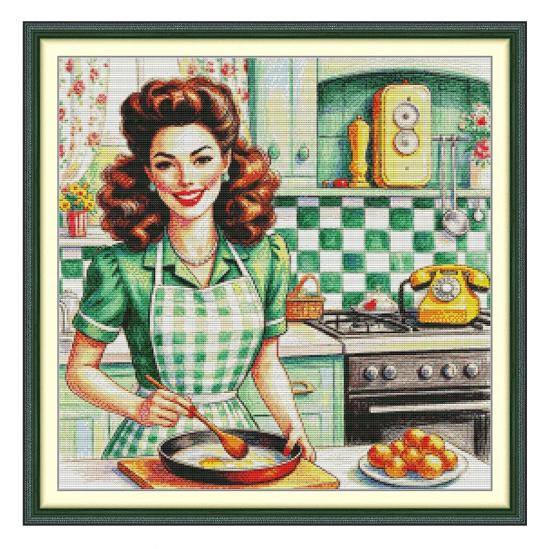 Set Ricamo Punto Croce con Mot - Embroidery Apron recensione e prezzo